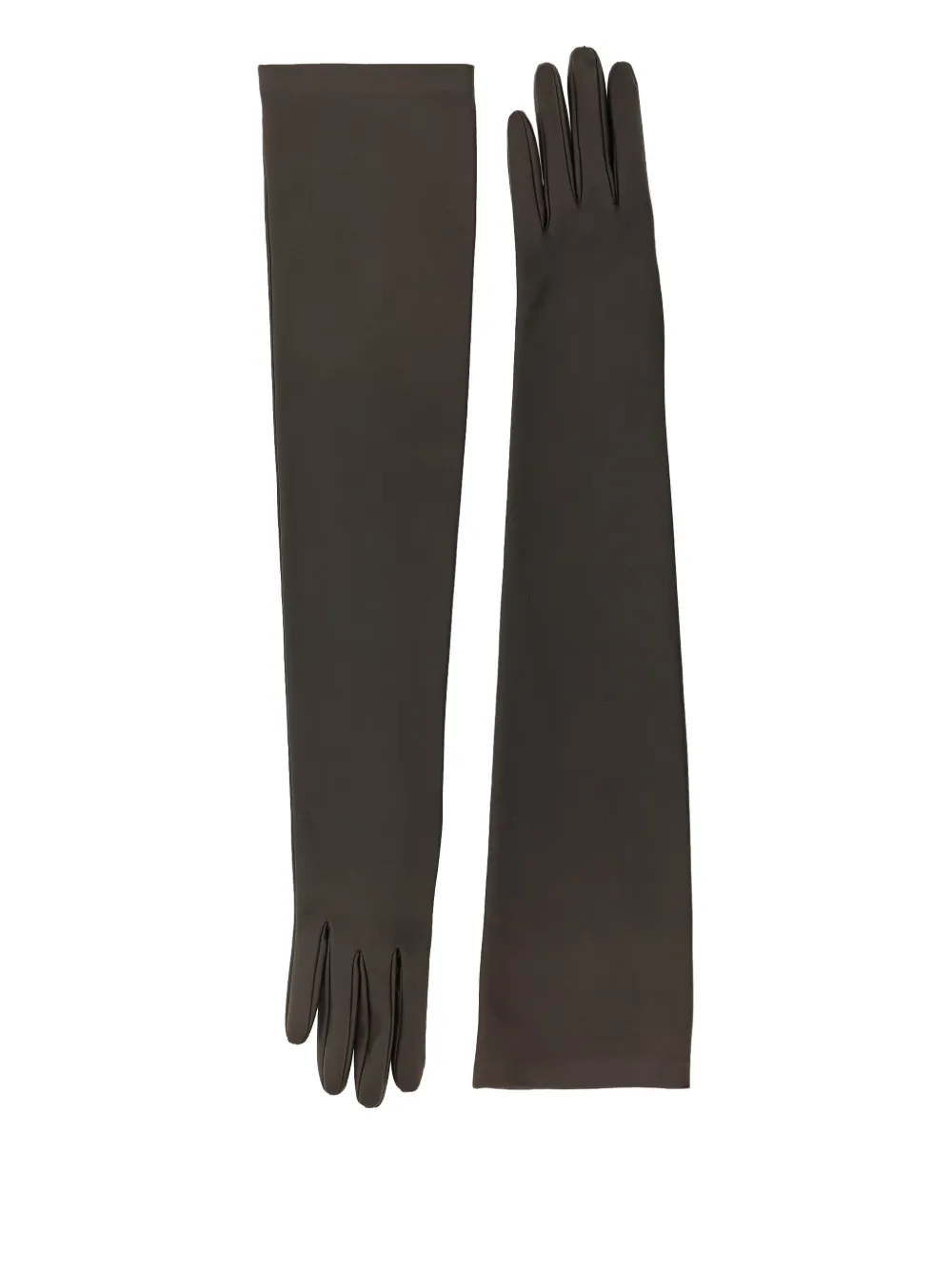 The Row Simon Lamb-skin Gloves In Green