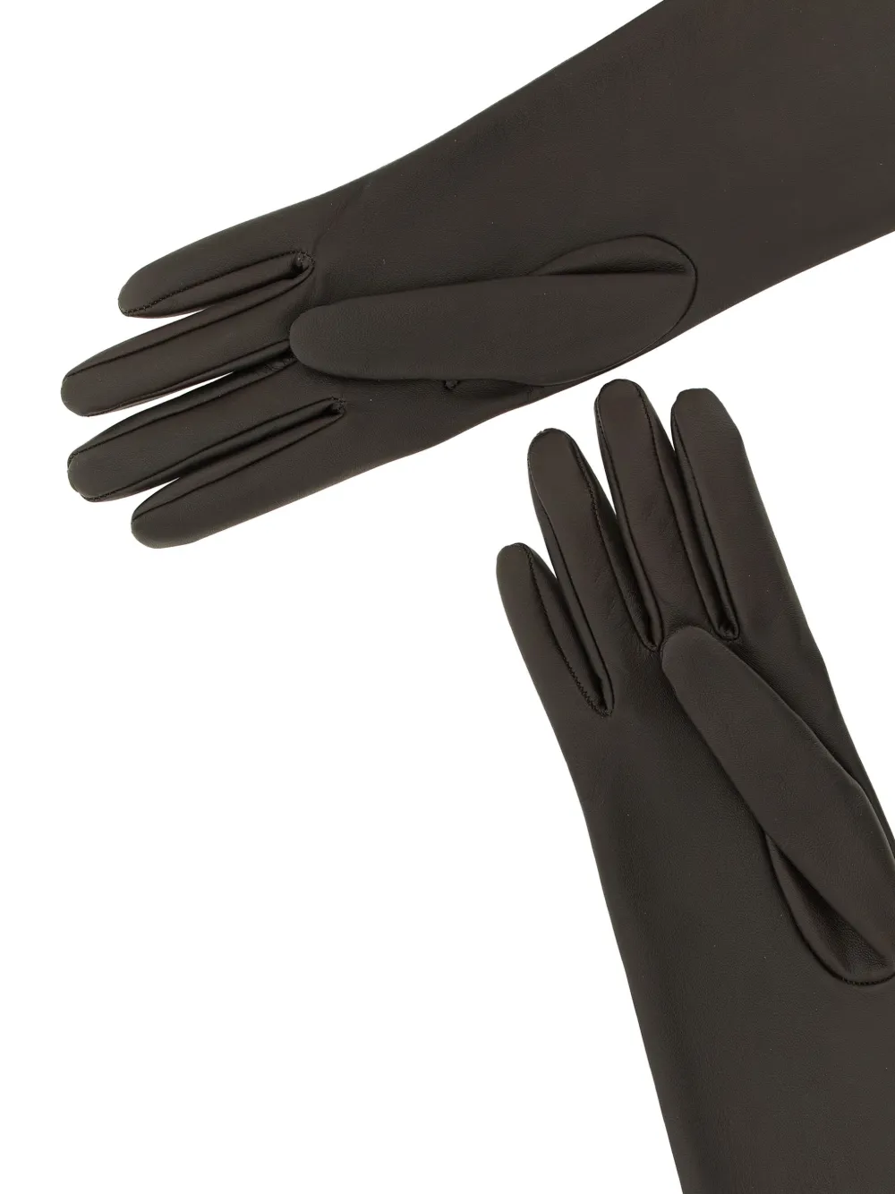 The Row Simon Lamb-skin Gloves In Green