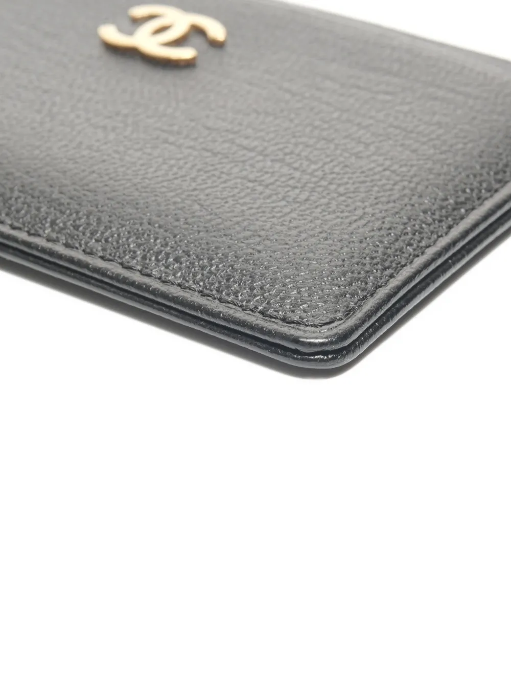 Pre-owned Chanel 2003-2004 Cc Mark Cardholder In Black