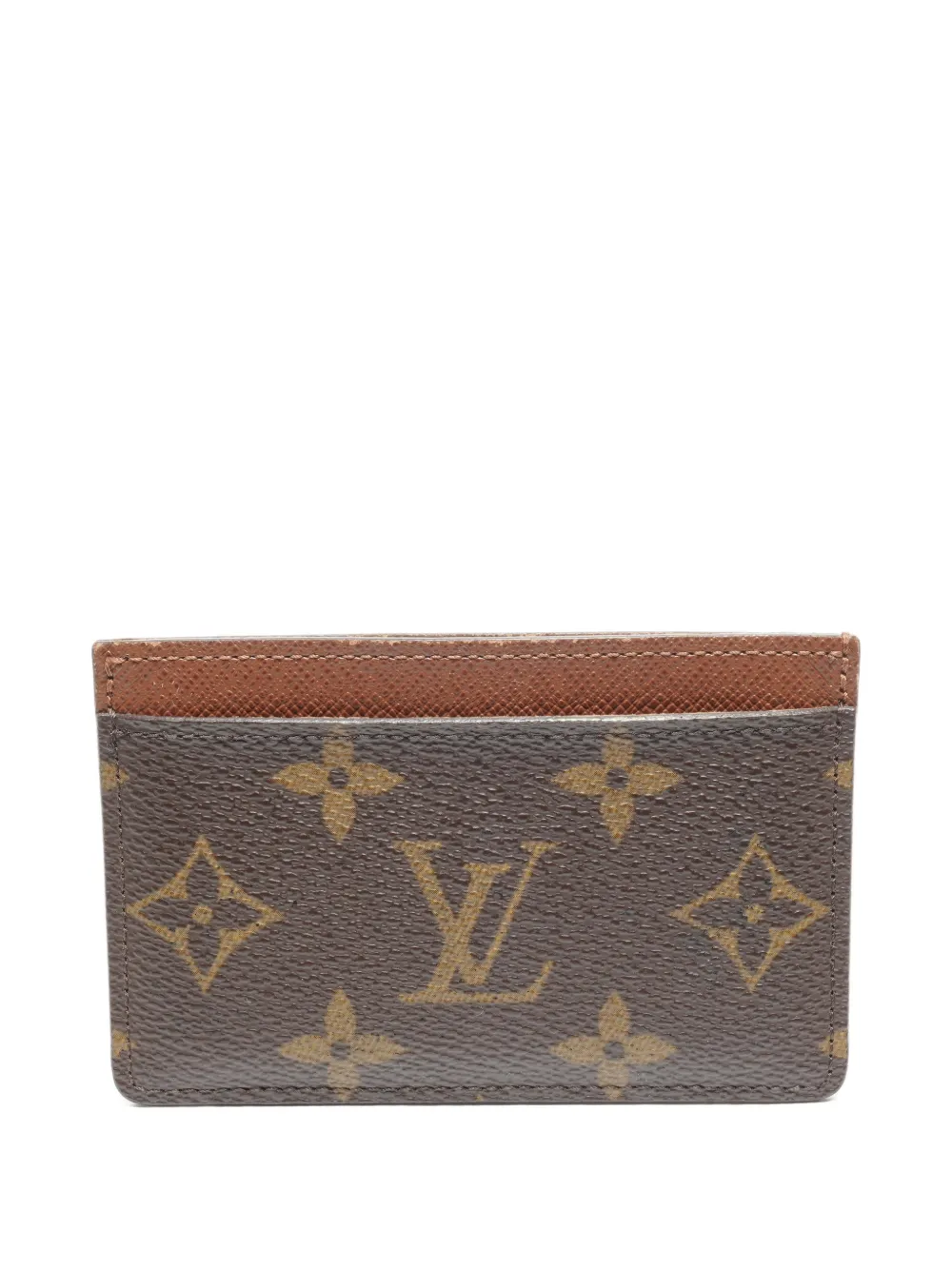 Louis Vuitton Pre-Owned 2004 monogram Porte Carte card case | marrón | Image 1