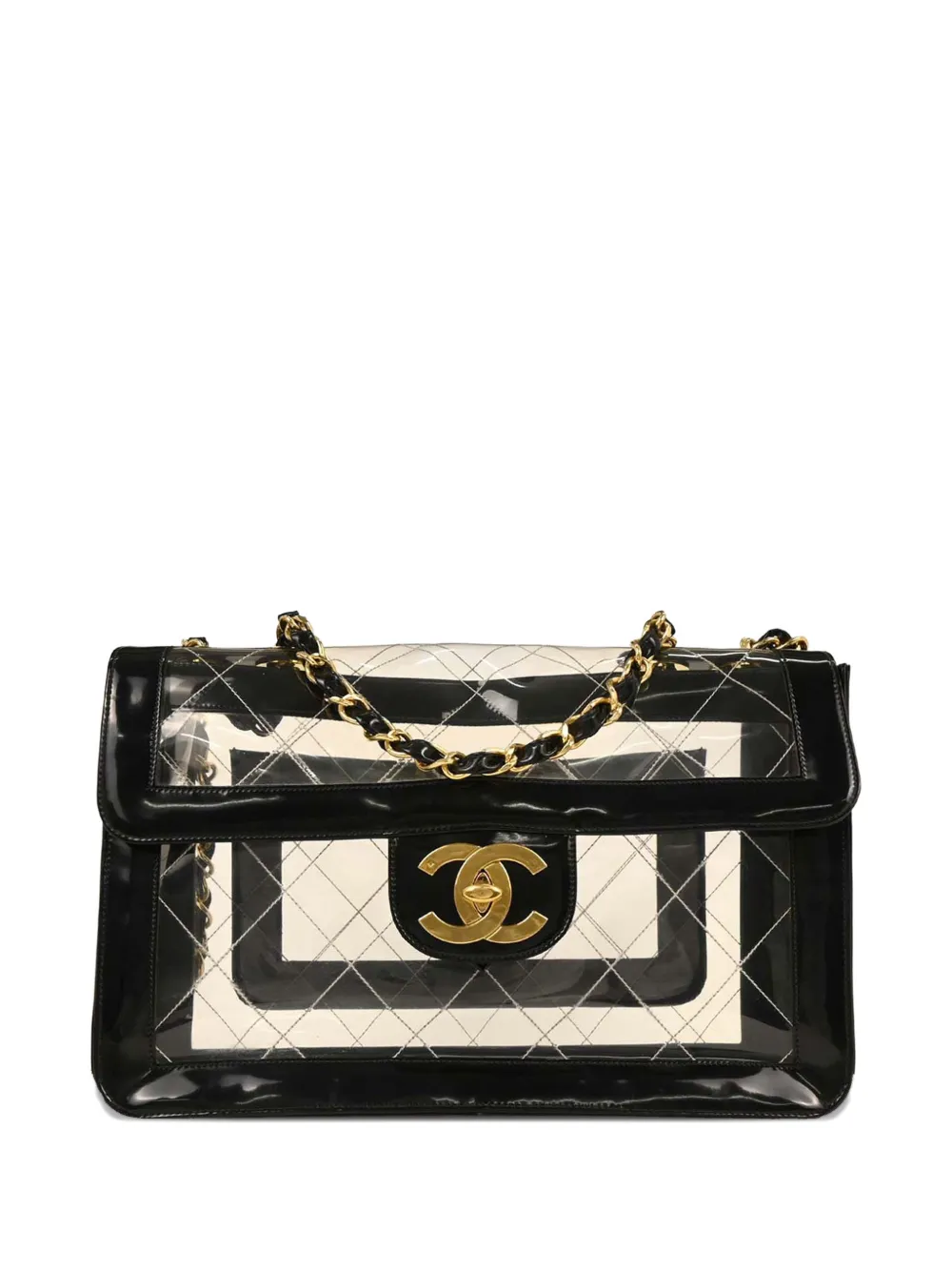 CHANEL Pre-Owned Borsa a spalla Classic Flap maxi 1995 - Nero