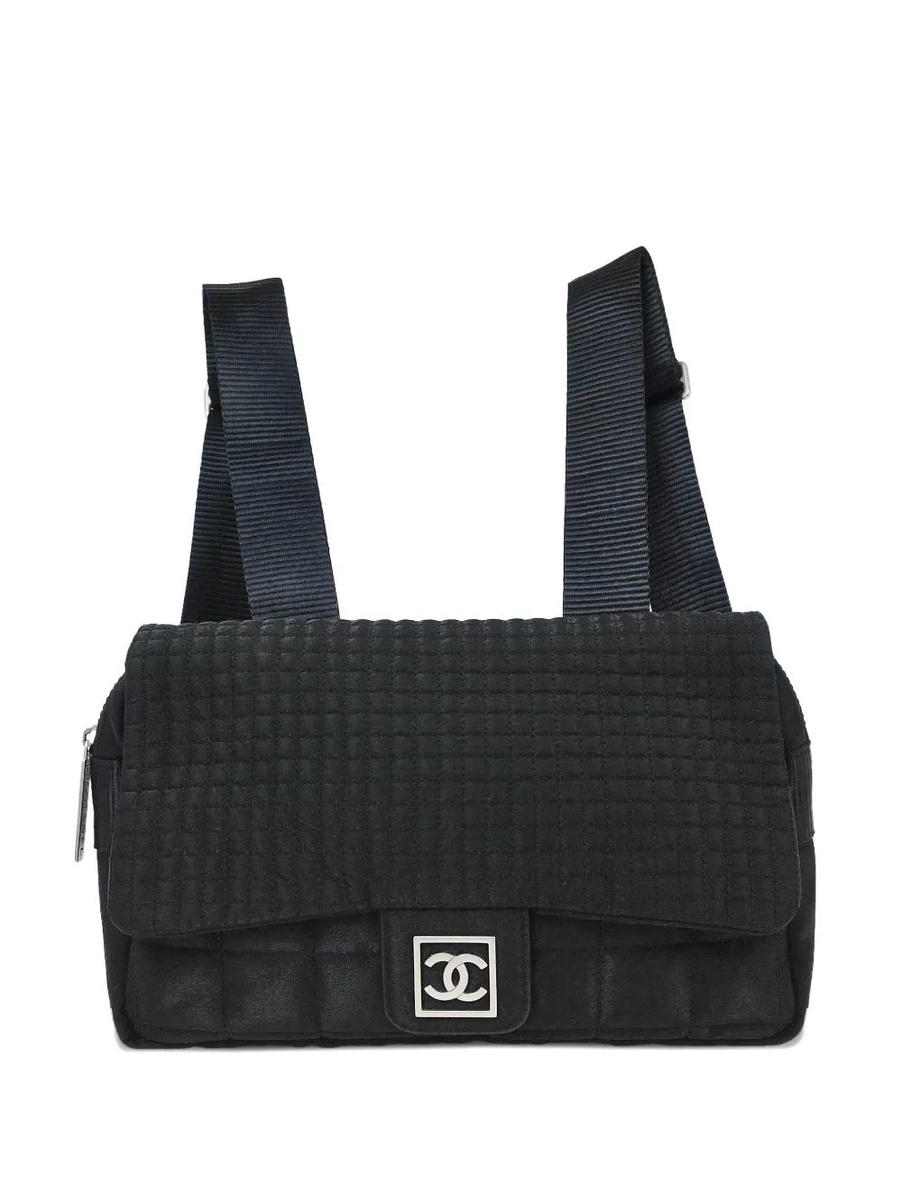 CHANEL Pre-Owned Zaino Choco Bar con logo CC 2006 - Nero