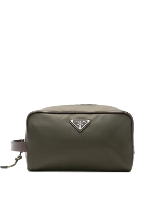 Prada  Speedrock logo-plaque clutch bag