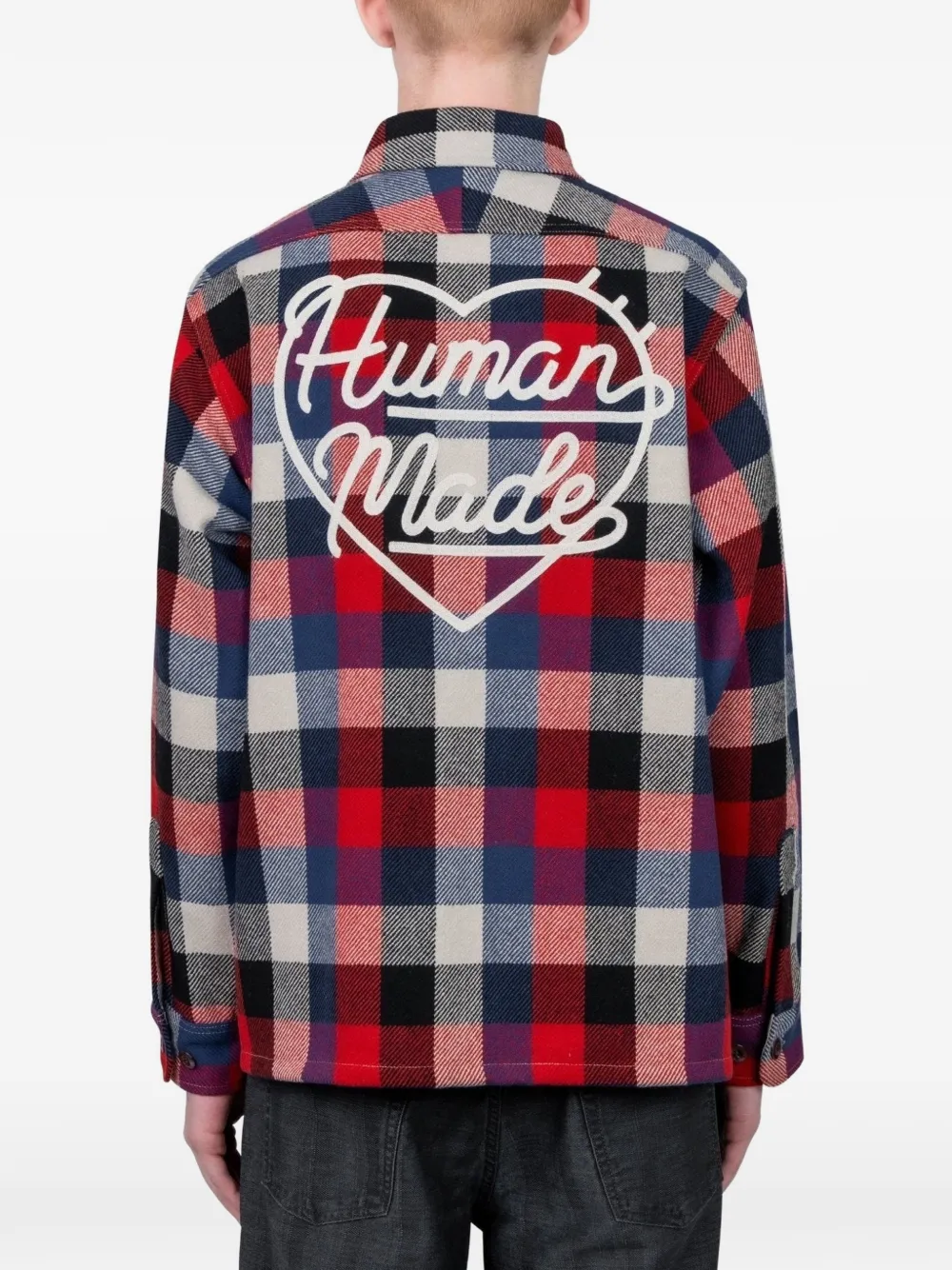  Human Made Checked-pattern Pocket Shirt Jacket - Red 
