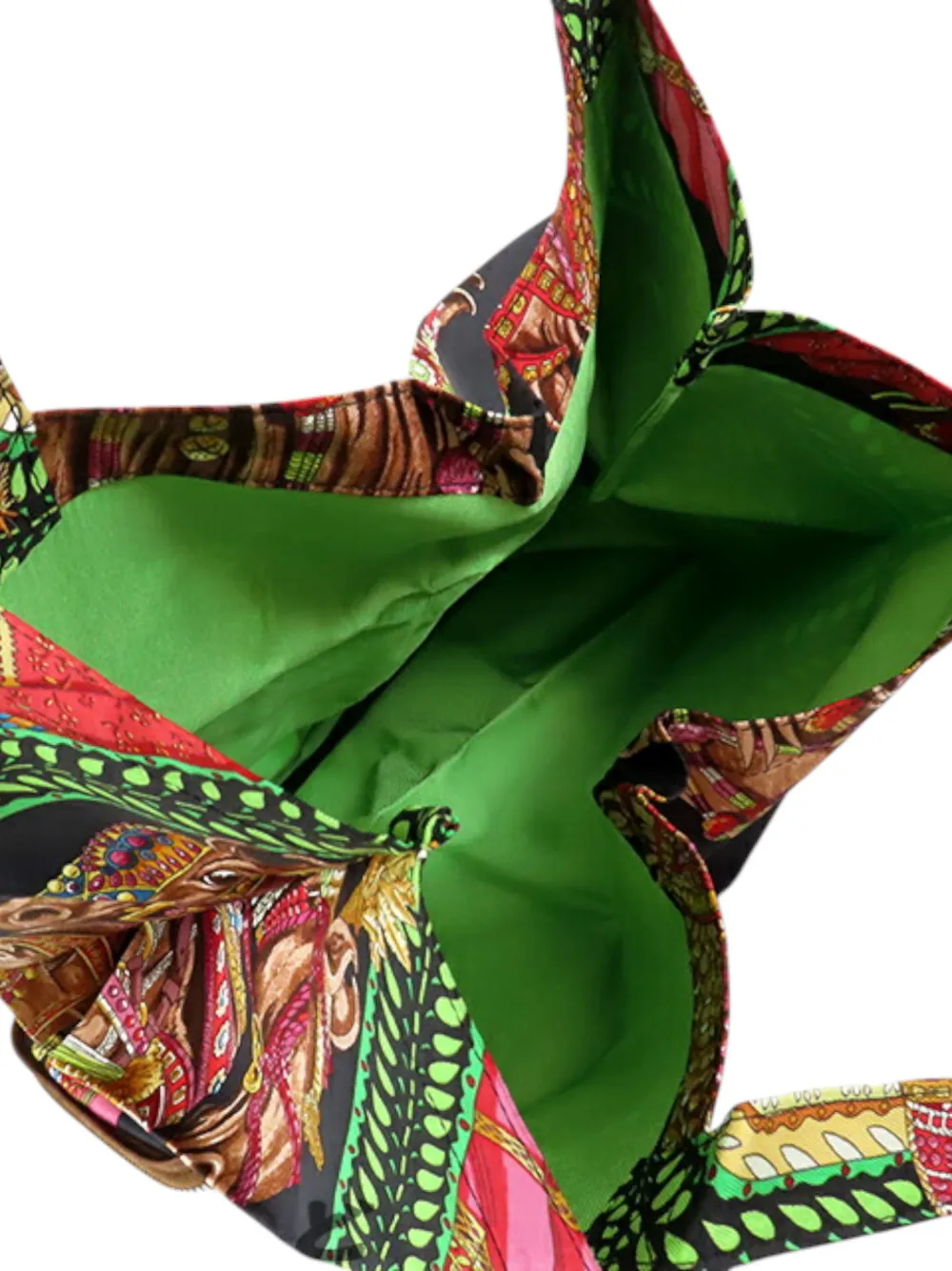 HERMES Pre-owned 2007 La Danse Du Cheval Marwari Silky Pop Tote Bag In Black