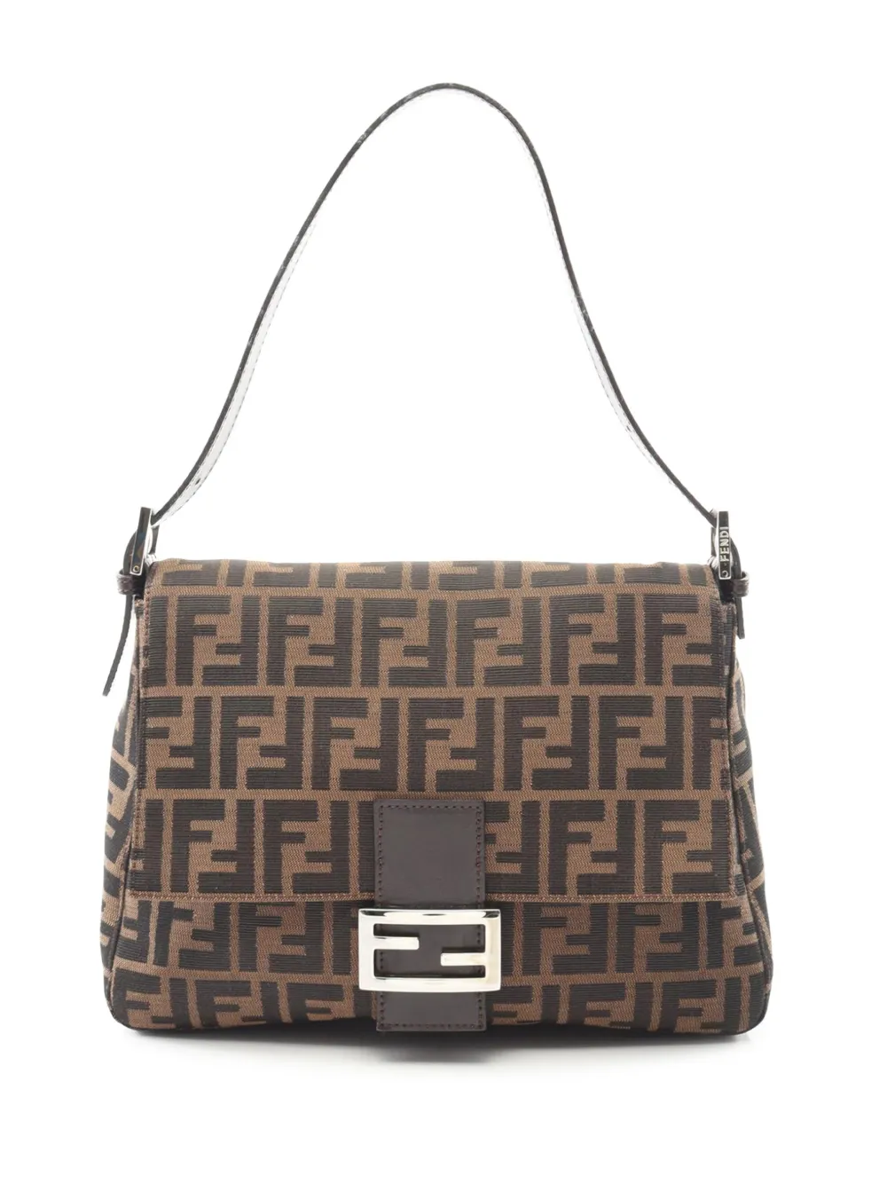 Fendi Pre-Owned Borsa a spalla Mamma Forever in tela con motivo Zucca 2010-2025 - Marrone