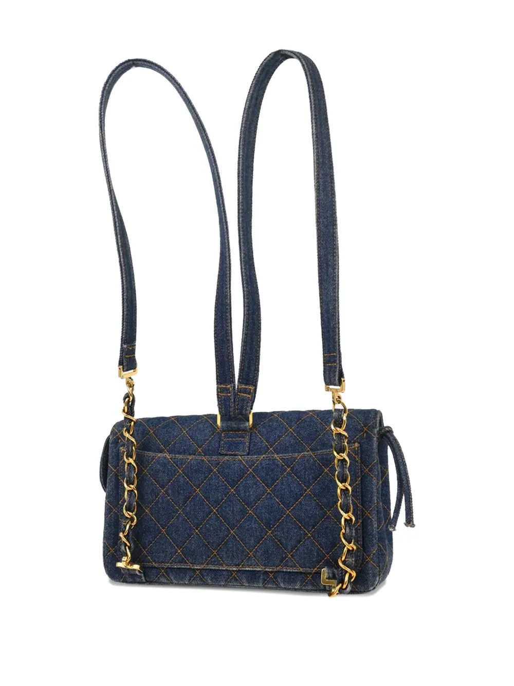 CHANEL Pre-owned 1996-1997 Denim Backpack In Blue