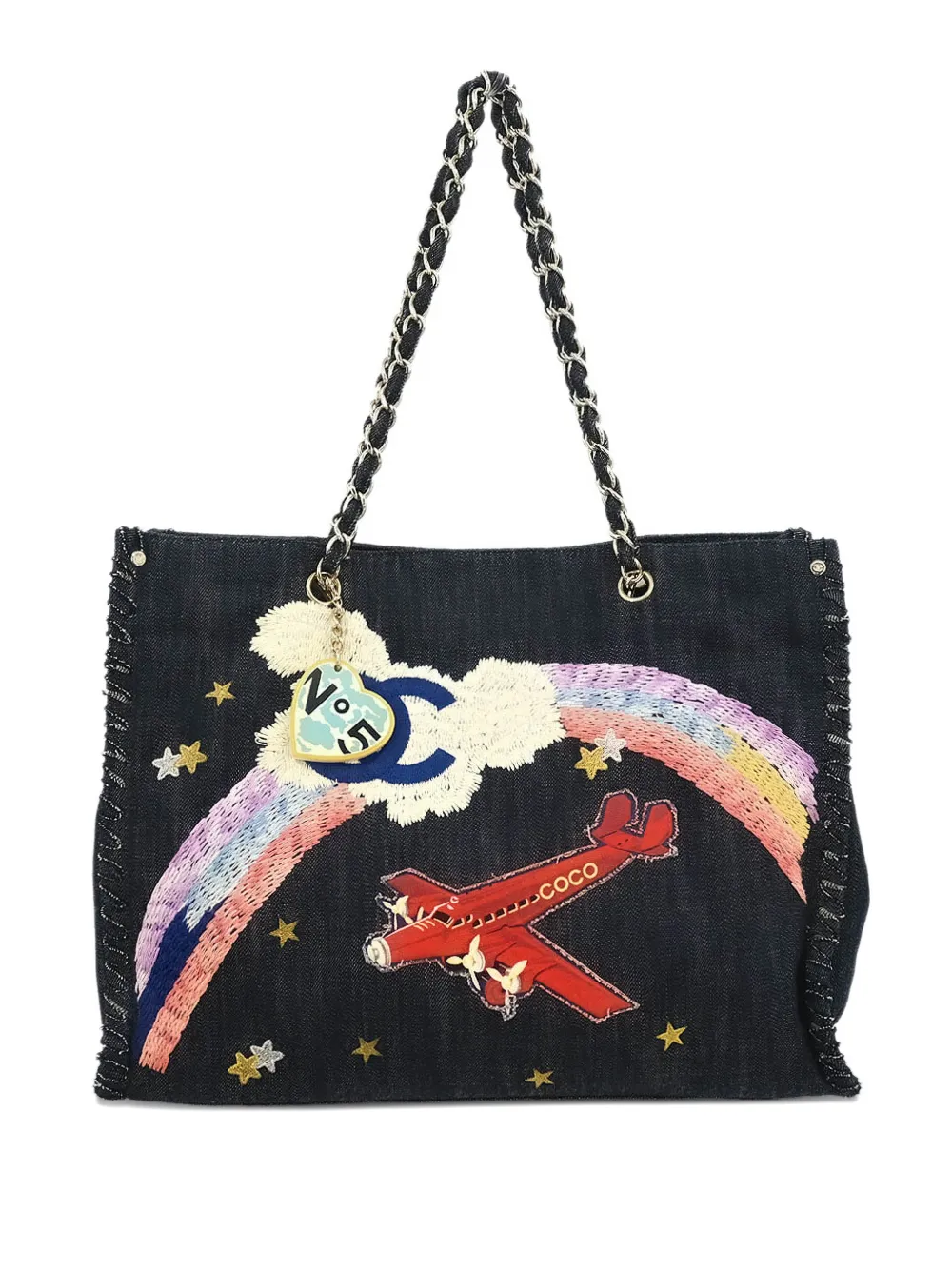 CHANEL Pre-Owned Borsa tote Night Flight 2005-2006 - Blu