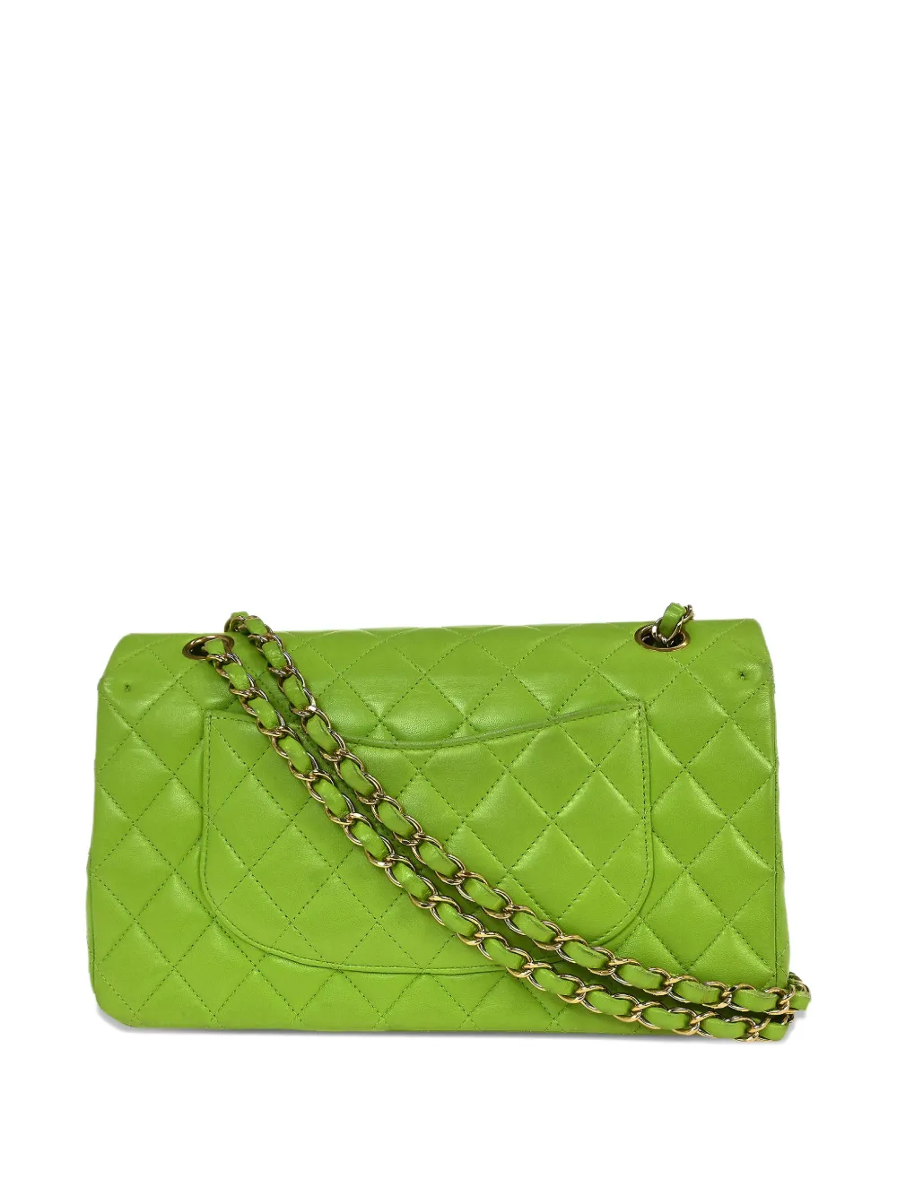 CHANEL Pre-Owned 2002-2003 Double Flap Shoulder Bag | Green | FARFETCH