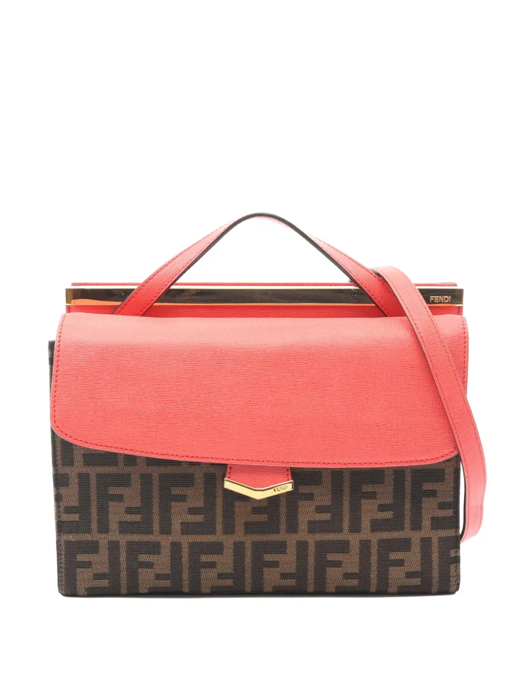 Fendi Pre-Owned Borsa a tracolla Demi Jour in tela con motivo Zucca 2010-2025 - Marrone