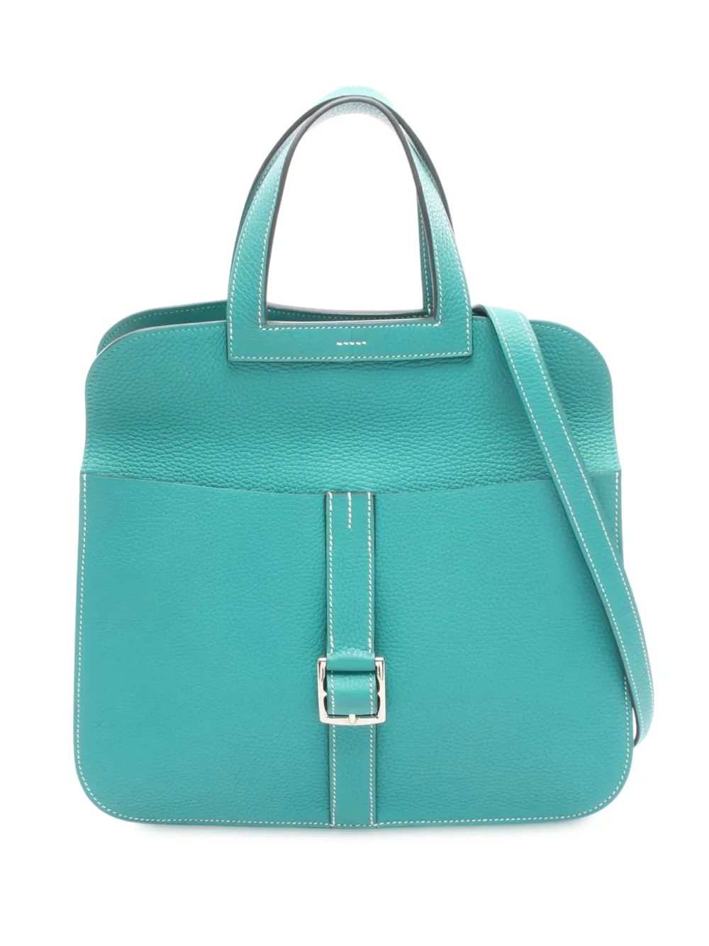 Hermès Pre-Owned Borsa a tracolla Halzan 31 in pelle Clemence 2019 - Verde