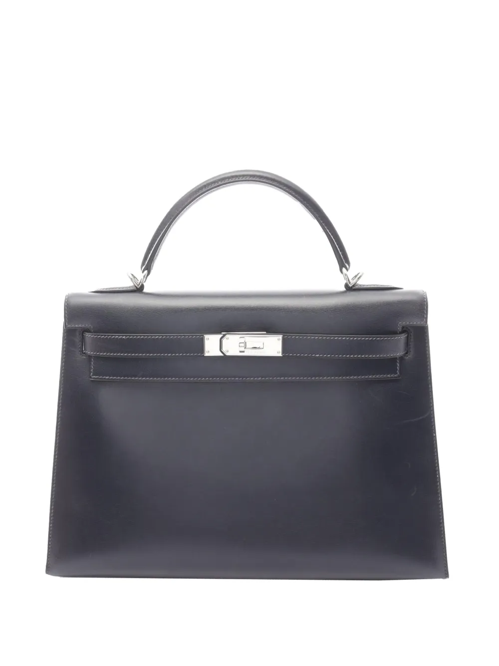 Hermès Pre-Owned Borsa a mano Kelly Sellier 32 in pelle Box Calf 2000 - Blu