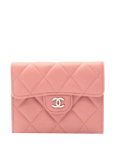 CHANEL Pre-Owned 2008-2009 CC Quilted Lambskin card holder