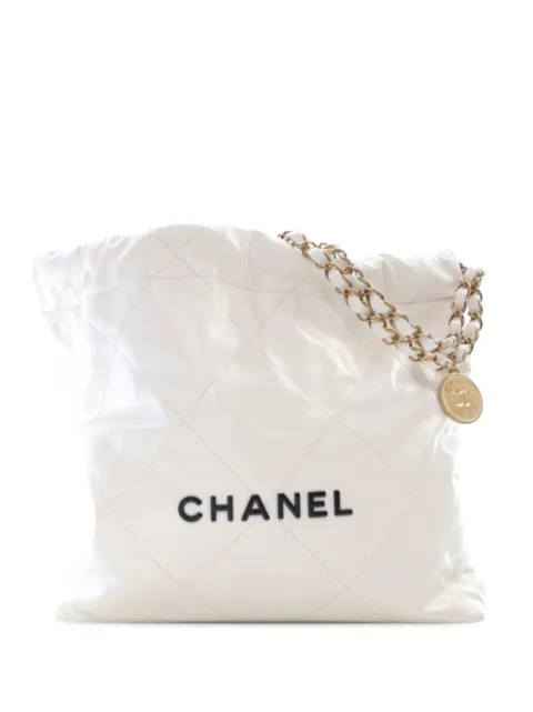 CHANEL Pre-Owned 2021-2025 Small Goatskin 22 Handbag tote bag