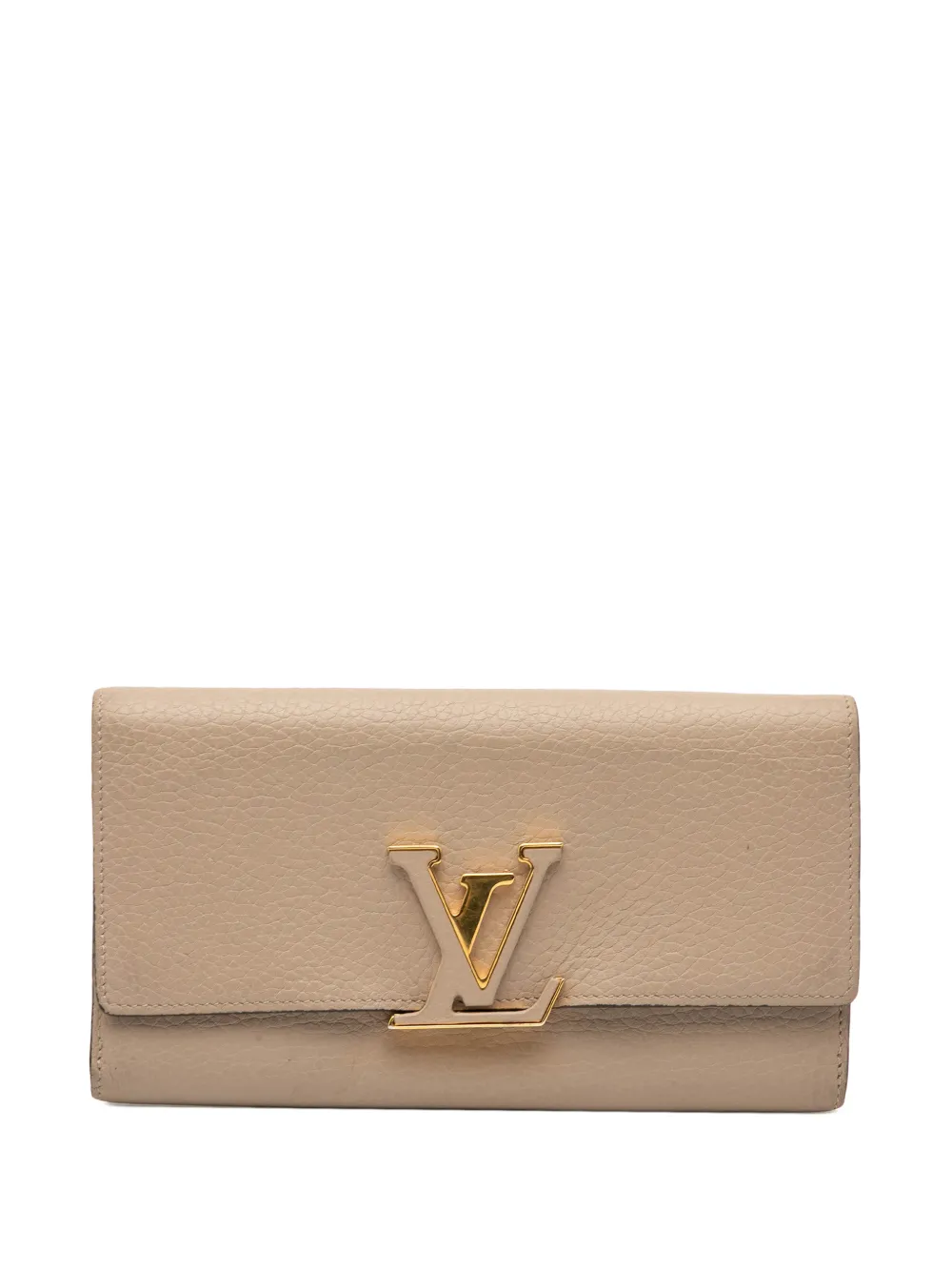 Louis Vuitton Pre-Owned 2015 Taurillon Capucines Wallet long wallets | Brown | Image 1