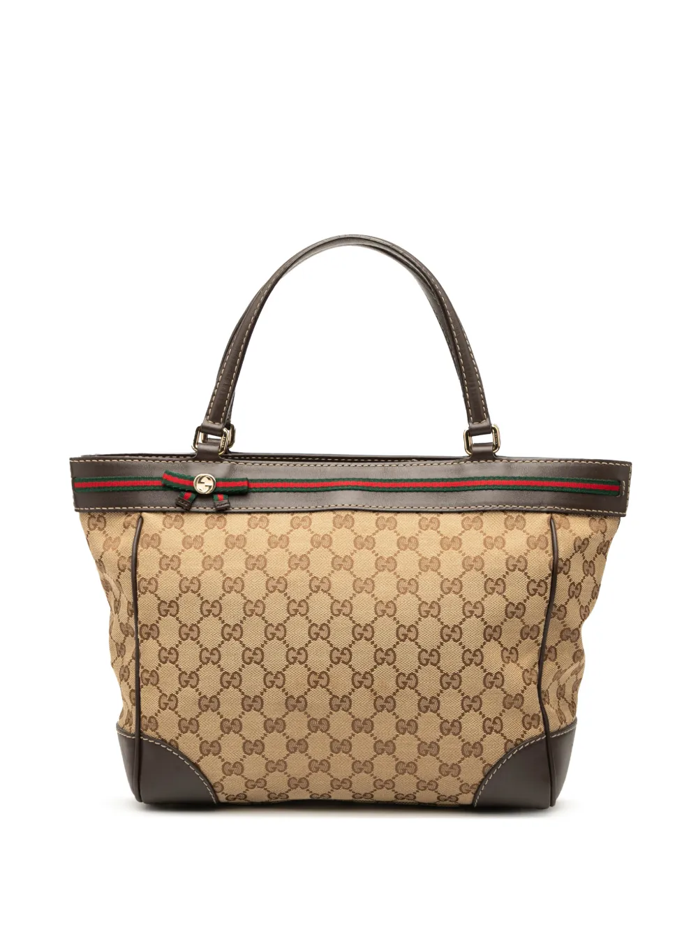 Gucci Pre-Owned 2000-2015 GG Canvas Web Mayfair tote bag | Brown | Image 1