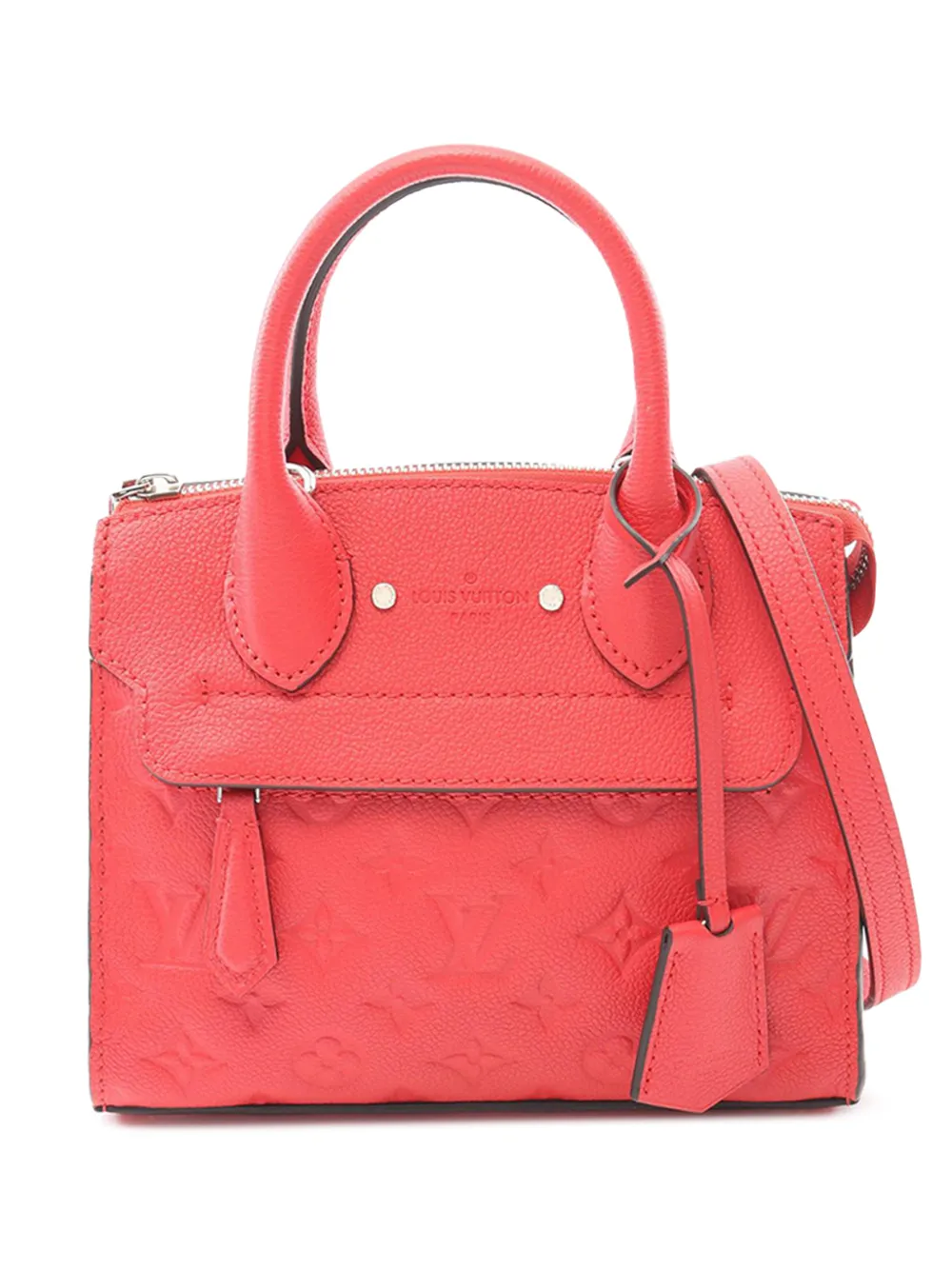Louis Vuitton Pre-Owned Borsa a tracolla Pont Neuf mini in pelle Empreinte con monogramma 2016 - Rosso