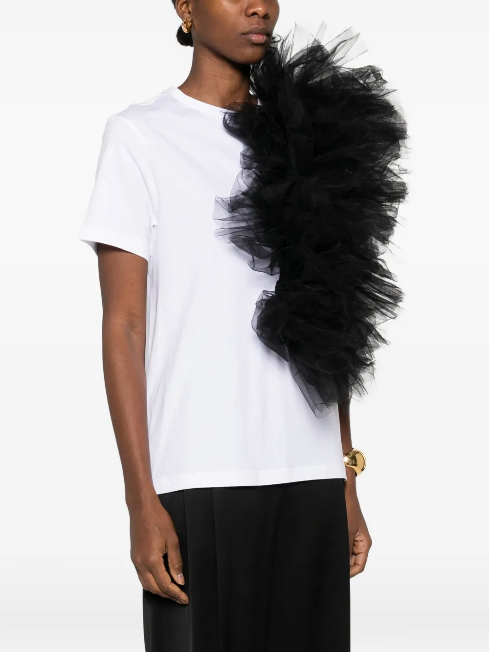  Alchemy T-shirt Con Ruches - Bianco 