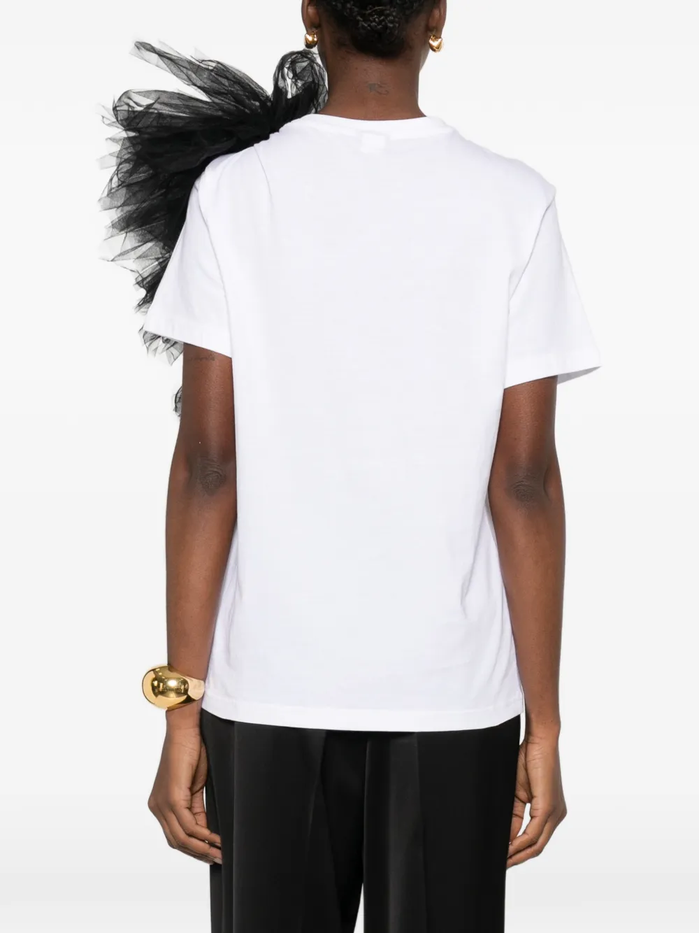 Alchemy T-shirt met ruches Wit