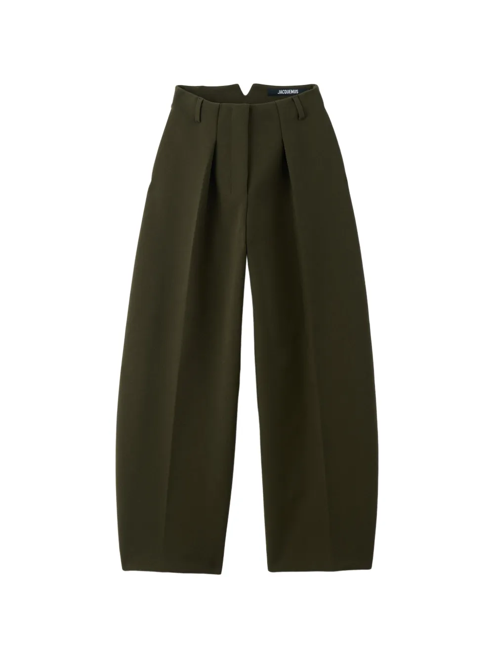 Jacquemus Ovalo pleated trousers - Verde