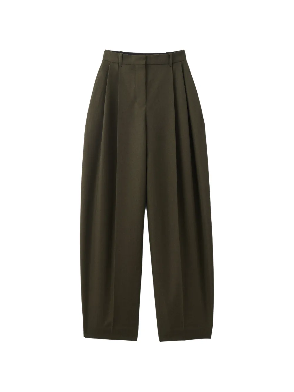 Jacquemus pleated-front tailored trousers - Verde