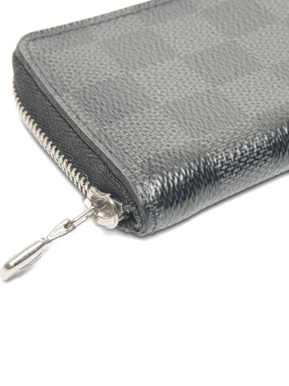 LOUIS VUITTON Pre-owned 2019 Damier Graphite Zip Coin Purse In Gray