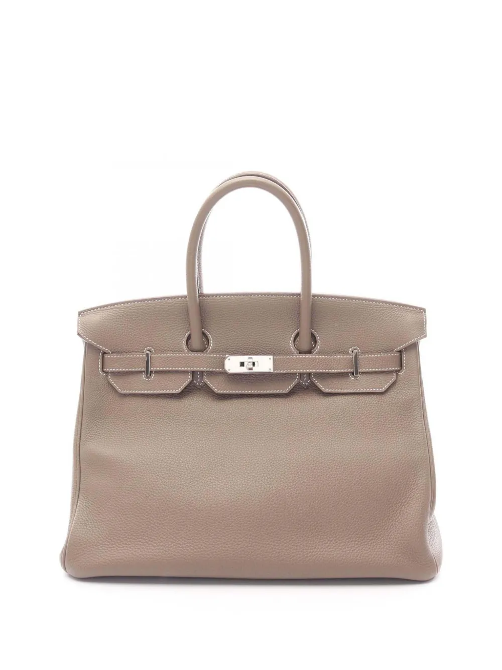 Hermès Pre-Owned Borsa a mano Birkin Retourne 35 in pelle Togo 2014 - Marrone