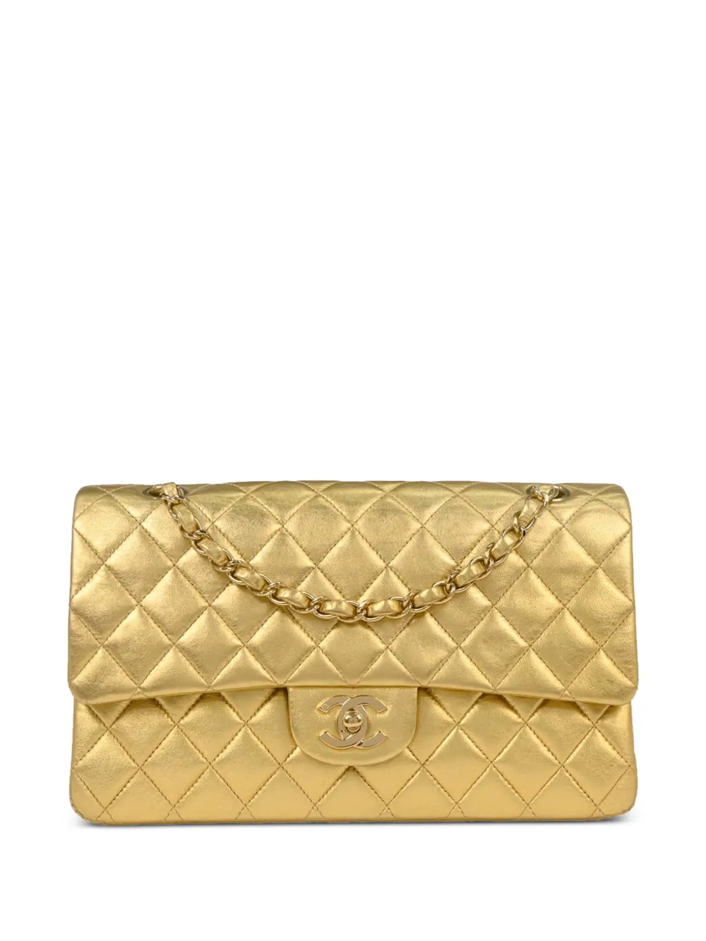CHANEL Pre-Owned Borsa a spalla trapuntata 2002 - Oro