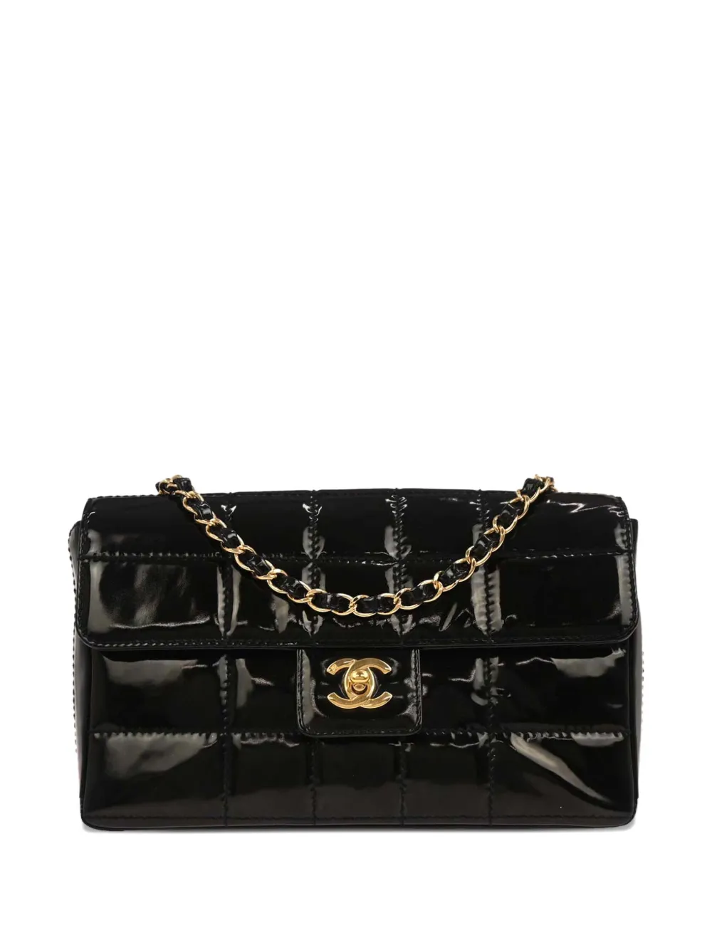 CHANEL Pre-Owned Borsa a spalla Choco Bar Single Flap 2002 - Nero