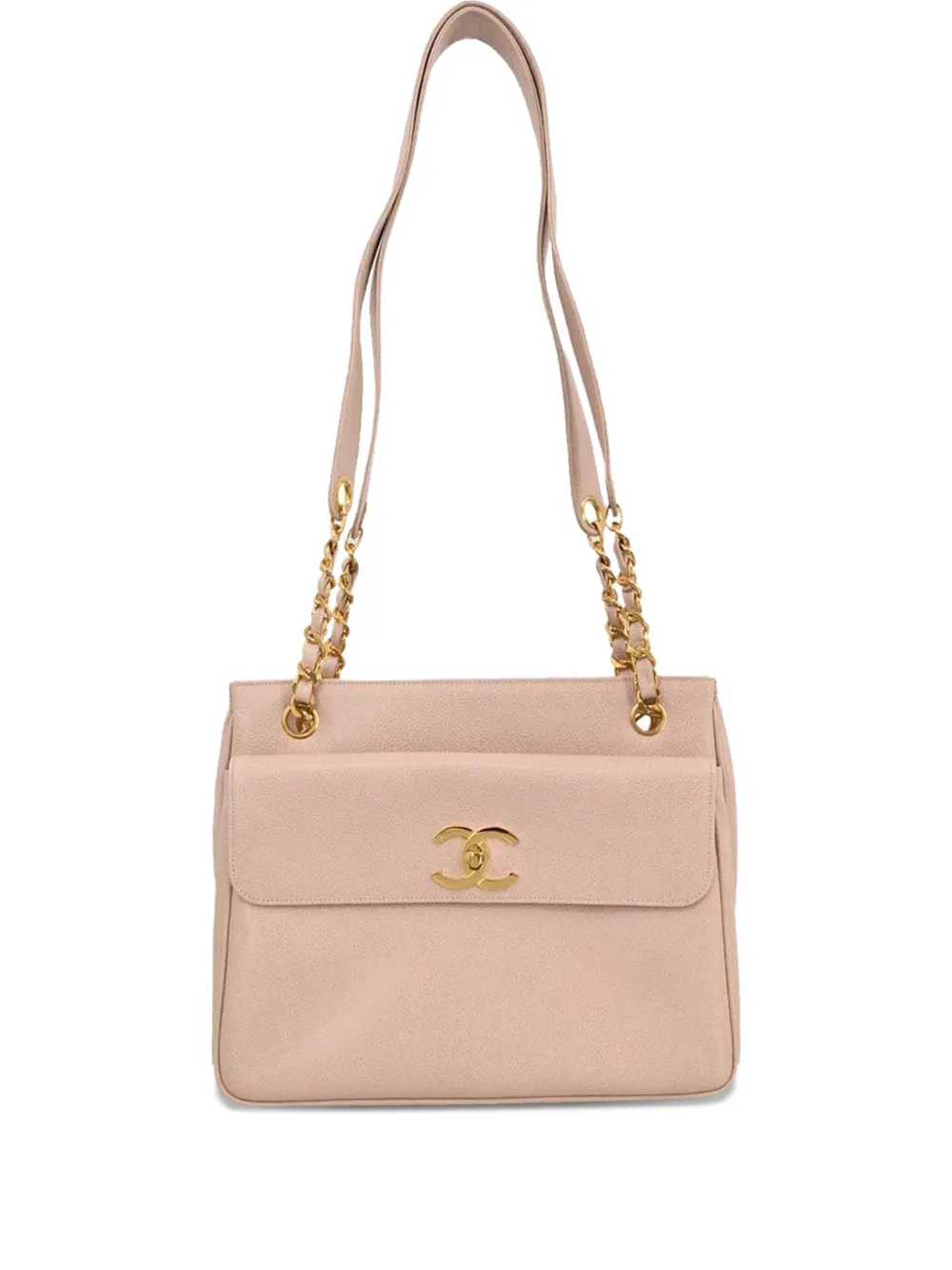 CHANEL Pre-Owned Borsa a spalla in pelle Caviar 1995 - Toni neutri