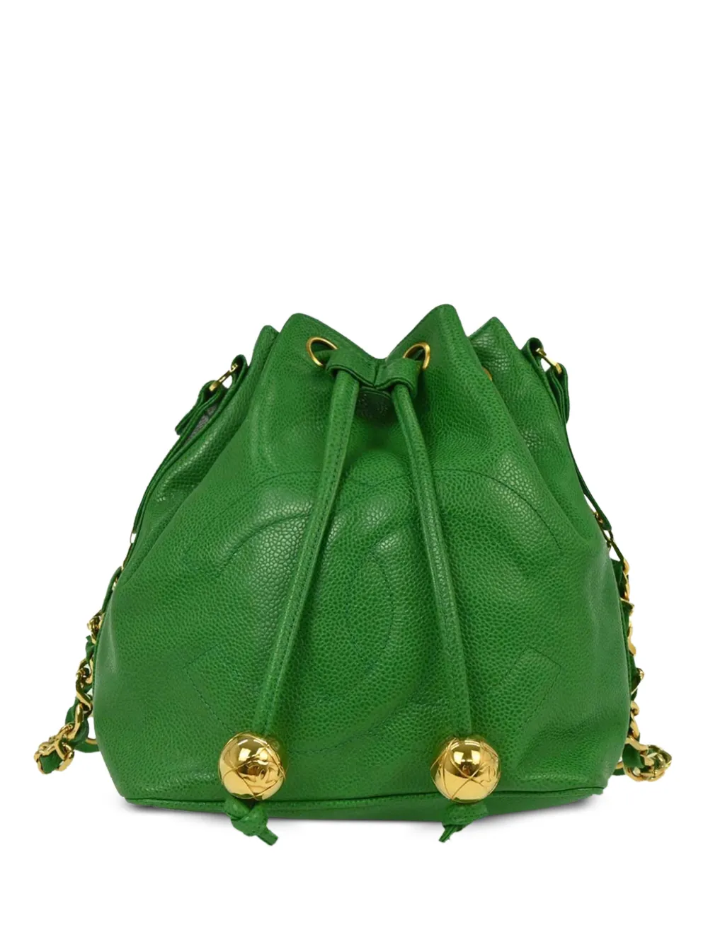 CHANEL Pre-Owned Borsa a spalla Caviar 1992 - Verde
