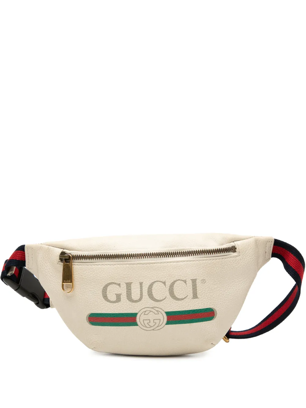 Gucci Pre-Owned Marsupio in pelle con logo 2000-2015 - Bianco