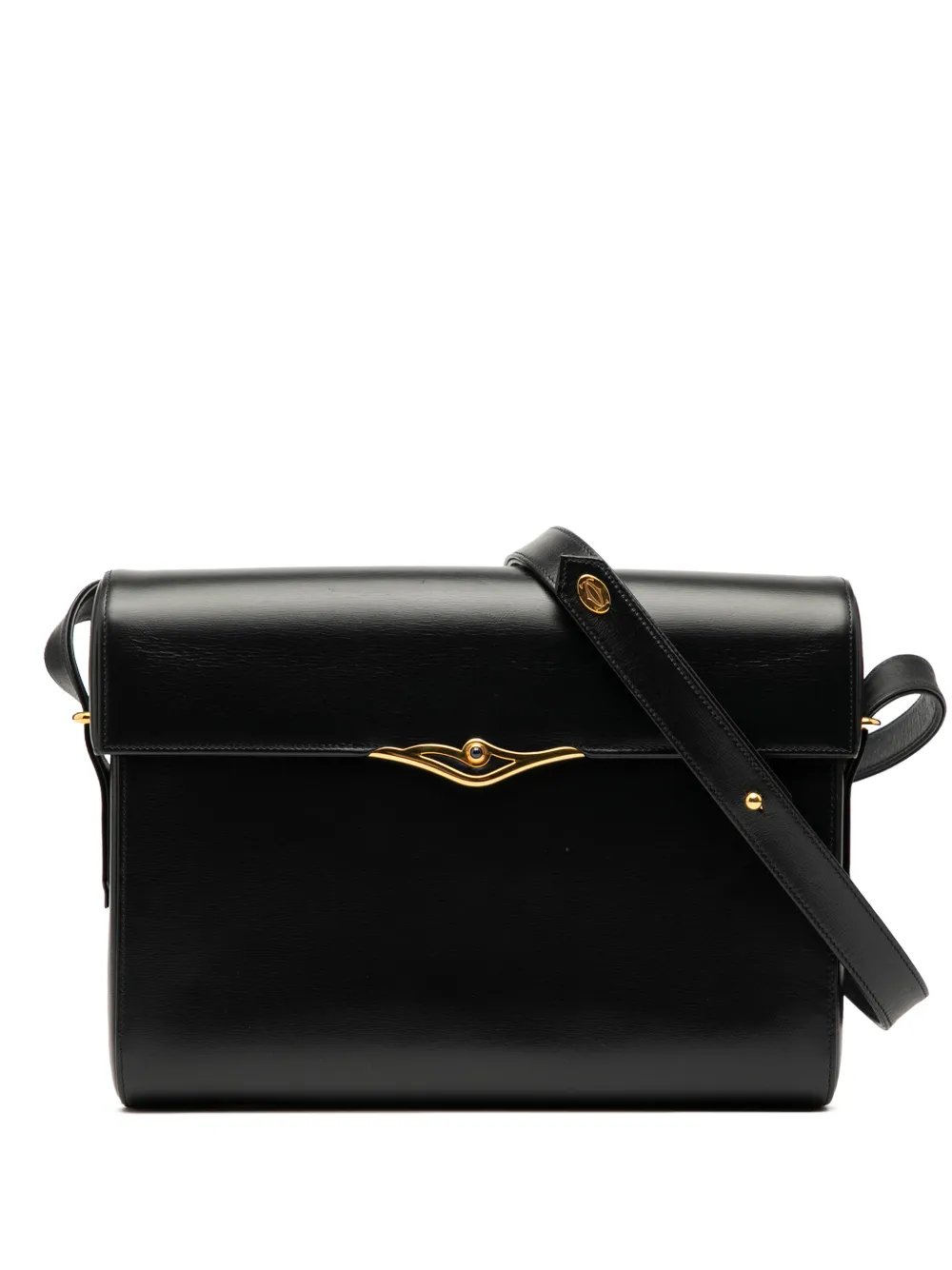 Cartier Borsa a tracolla Sapphire Line in pelle 2000-2025 - Nero