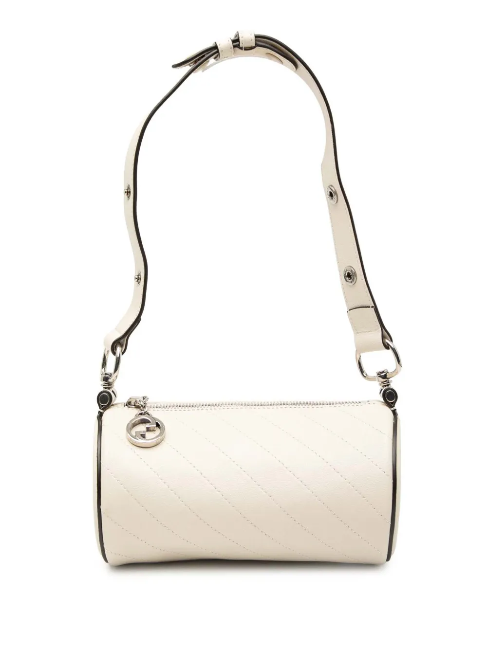 Gucci Pre-Owned Borsa a spalla Blondie Barrel mini in pelle 2016-2025 - Bianco