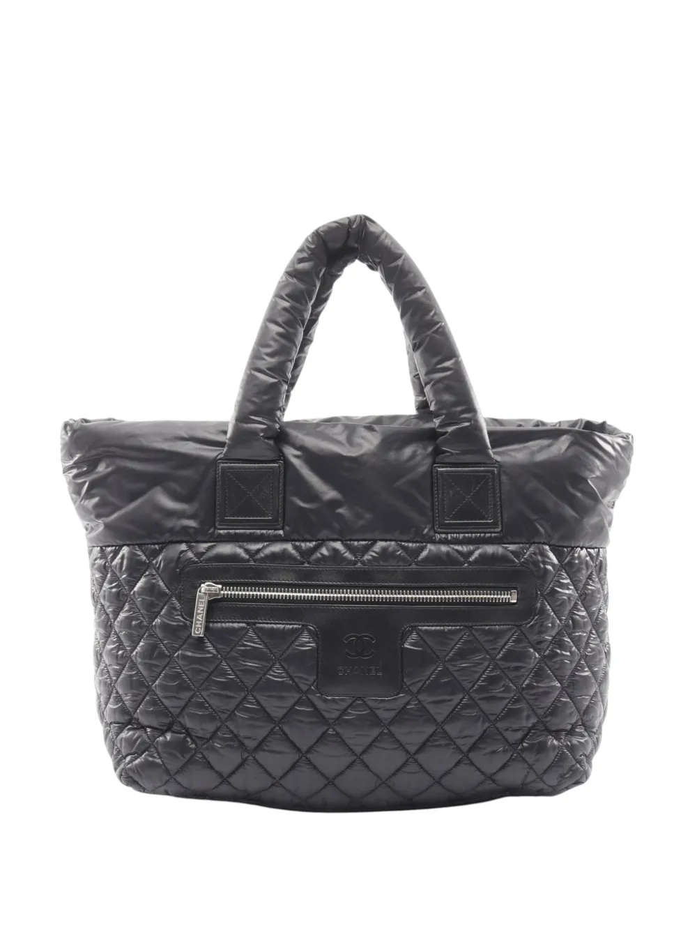 CHANEL Pre-Owned Borsa tote Coco Cocoon media in nylon trapuntato 2012-2013 - Nero