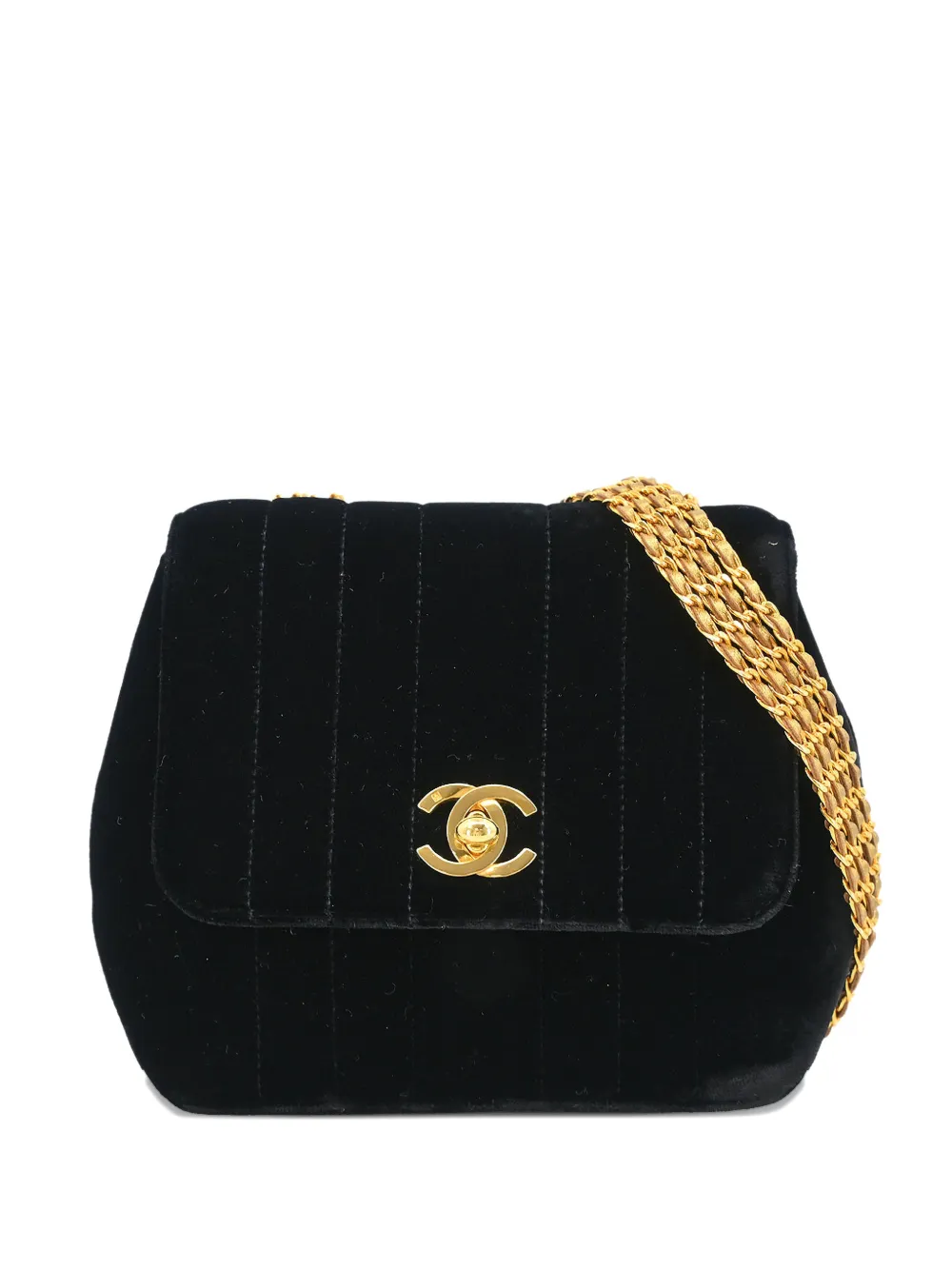 CHANEL Pre-Owned Borsa a spalla Mademoiselle 1994-1996 - Nero