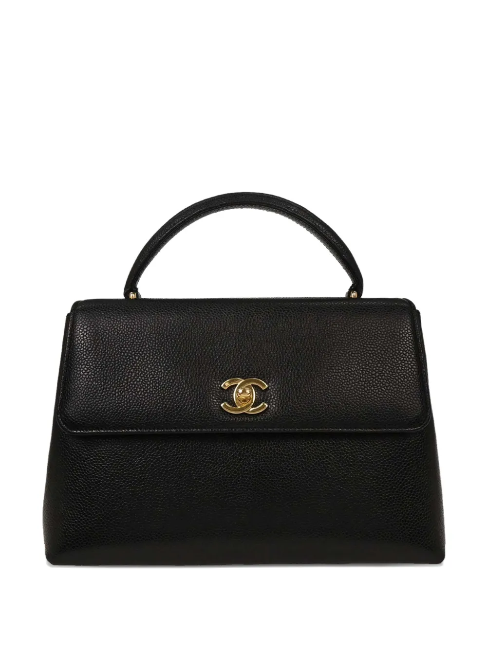 CHANEL Pre-Owned Borsa Kelly con manico 1998 - Nero