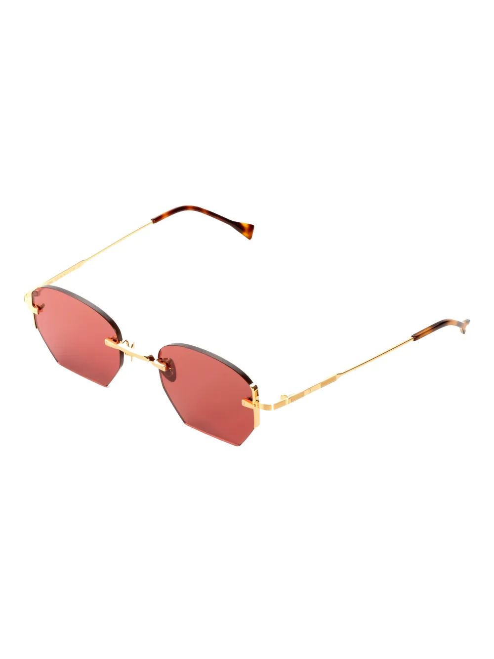 KYme Ezra geometric-frame sunglasses - Goud
