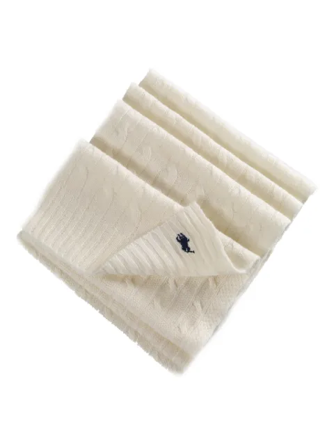 Polo Ralph Lauren logo-embroidered scarf