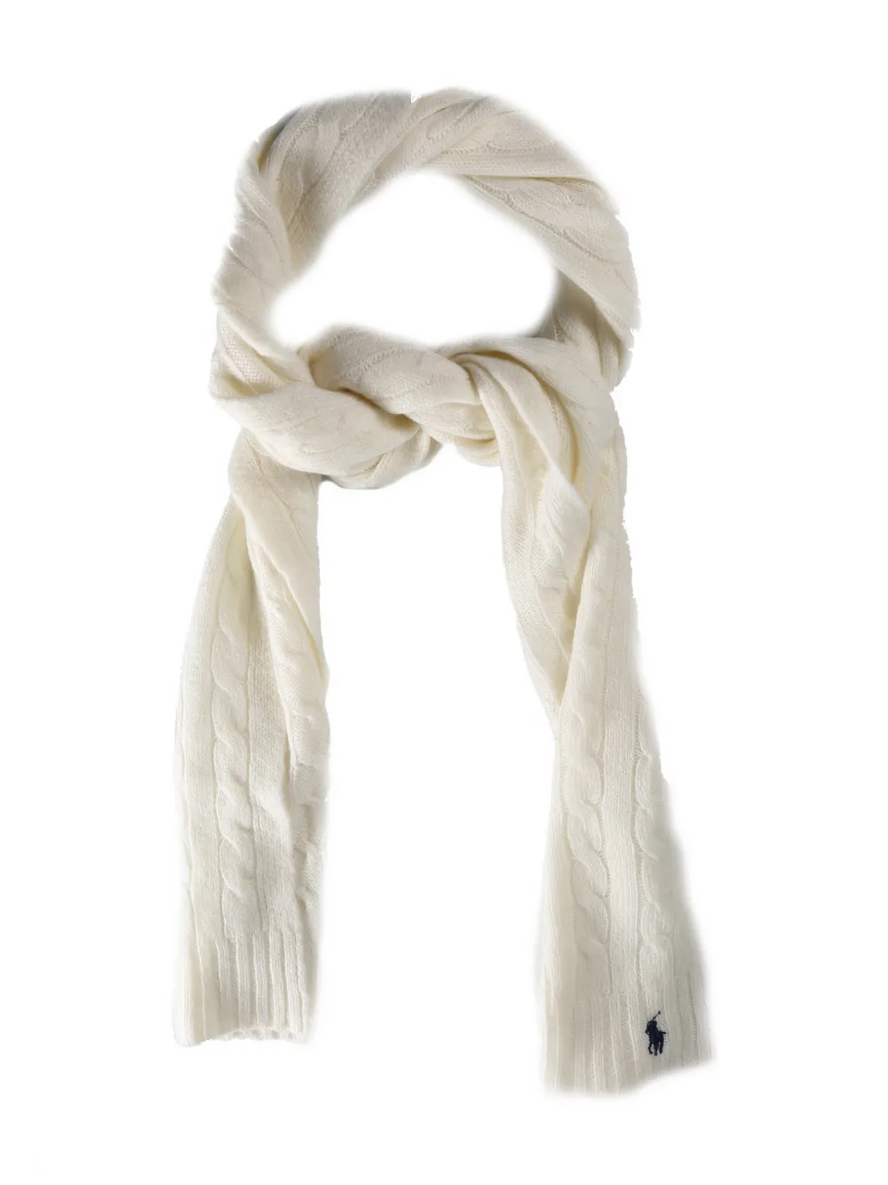 Polo Ralph Lauren Sjaal met geborduurd logo - Beige