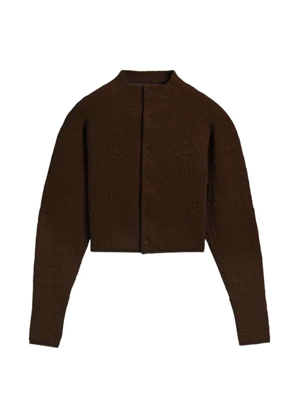 Jacquemus buttoned textured cardigan - Marrone