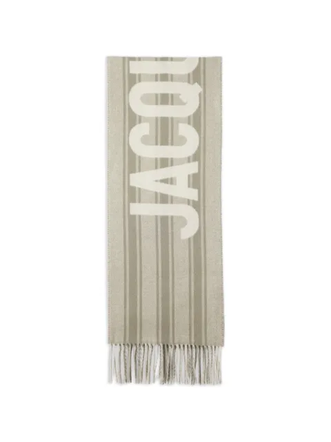 Jacquemus striped logo scarf