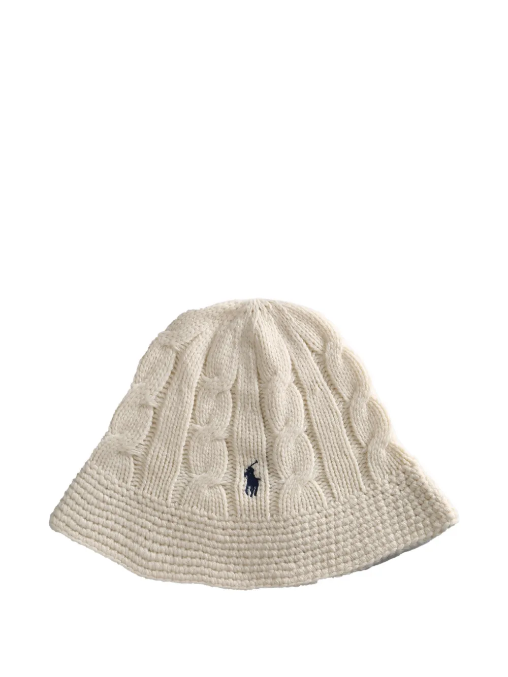 Polo Ralph Lauren Cable-knit Hat In Neutral
