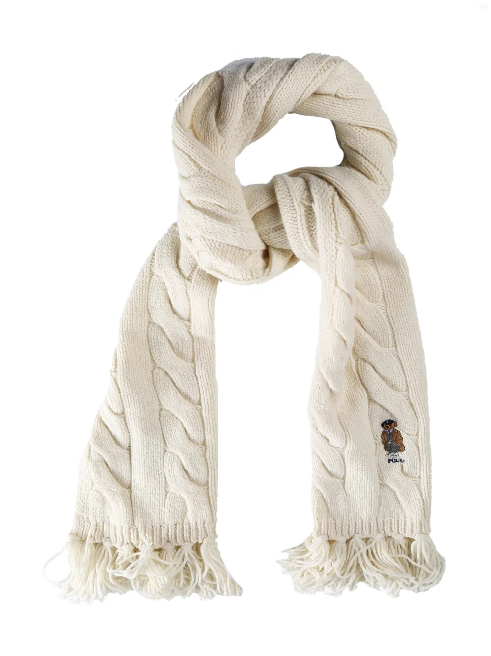 Polo Ralph Lauren Kabelgebreide sjaal - Beige