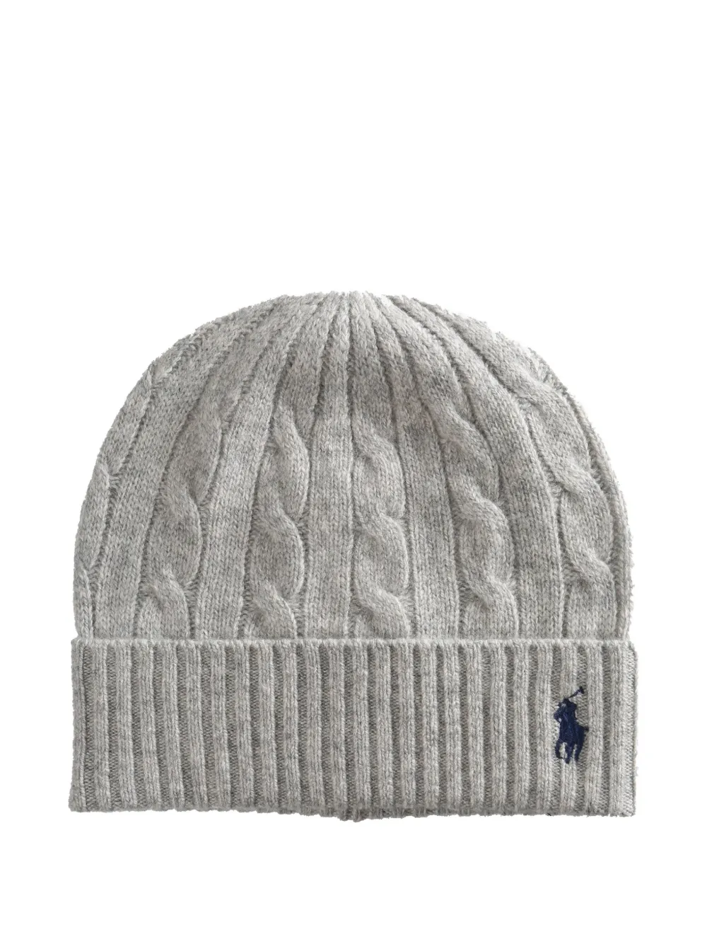 Polo Ralph Lauren Cable-knit Beanie Hat In Gray