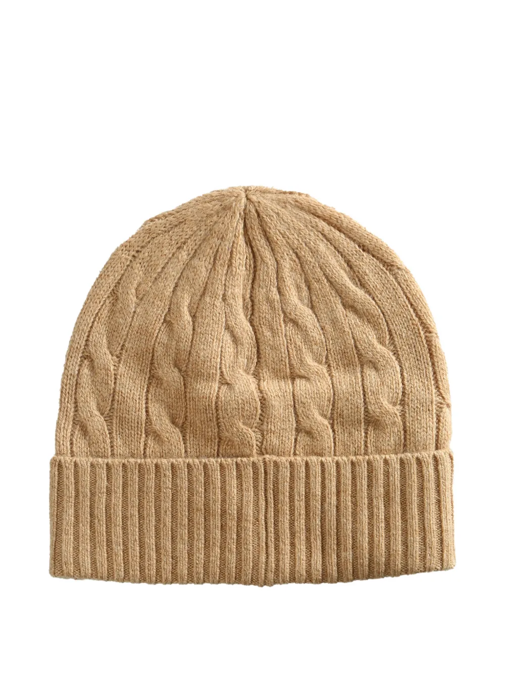 Polo Ralph Lauren Cable-knit Beanie Hat In Brown