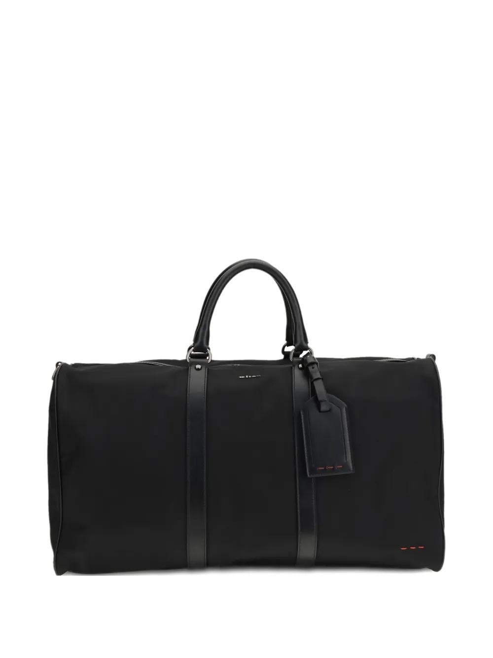 Kiton leather-handle holdall - Nero