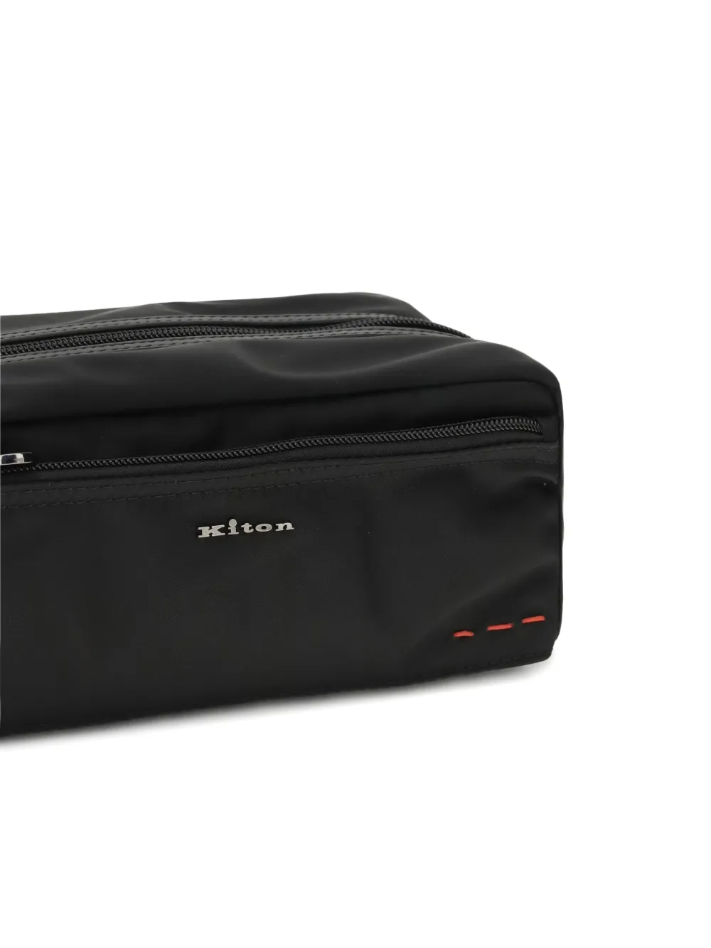  Kiton Zip-fastening Wash Bag - Black 