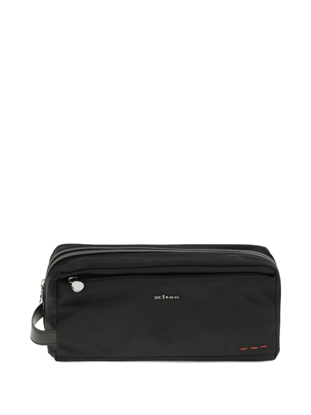 Kiton zip-fastening wash bag - Nero
