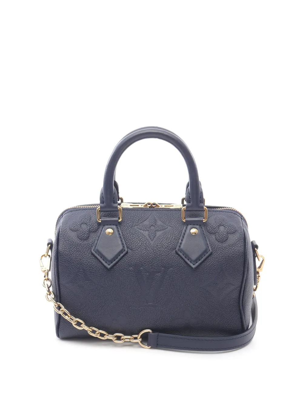 Louis Vuitton Pre-Owned Borsa a tracolla Speedy Bandoulière 20 in pelle Empreinte con monogramma Giant 2021-2025 - Blu